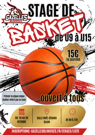 🏀 STAGE VACANCES D'AUTOMNE 🎃
