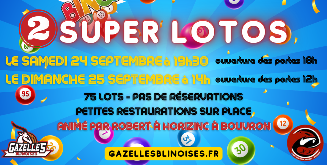 Super lotos du 24 et 25 septembre